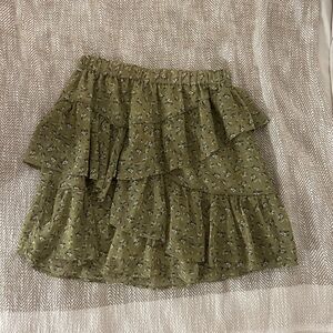 Floral Ruffled Skirt